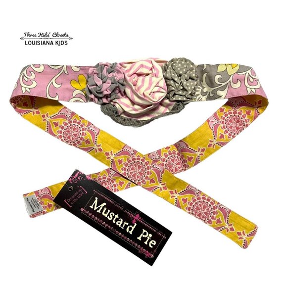 NEW Mustard Pie Alice Wrap Headband Sweet Pink - Picture 1 of 4